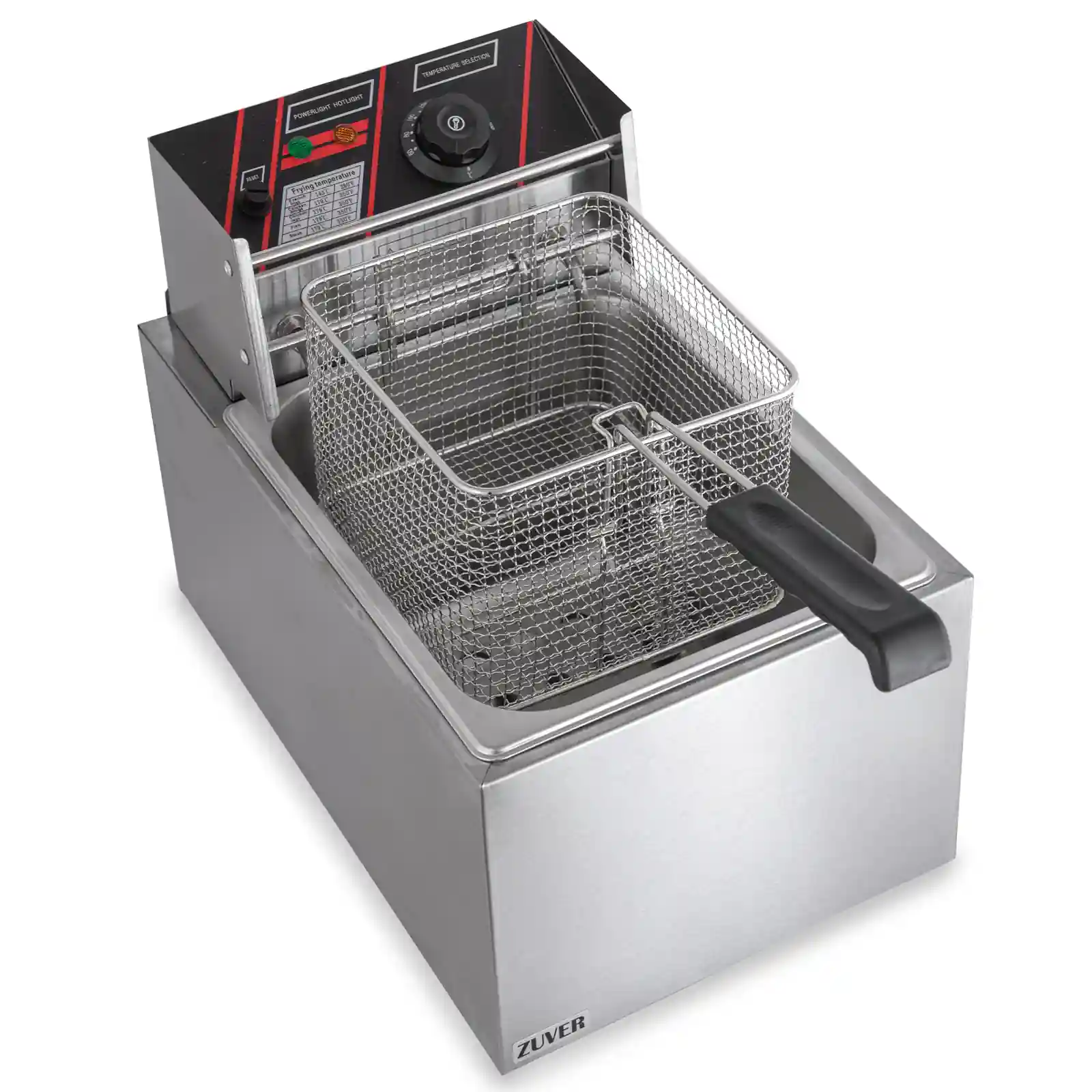 Фритюрниця професійна 8 літрів ZUVER Tiger1D8 2800W з захистом від перегріву 3