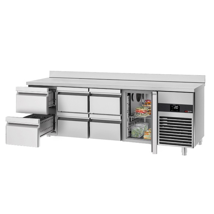 Холодильний стіл GGM Gastro KTF227AND-EF#1T#6S 2