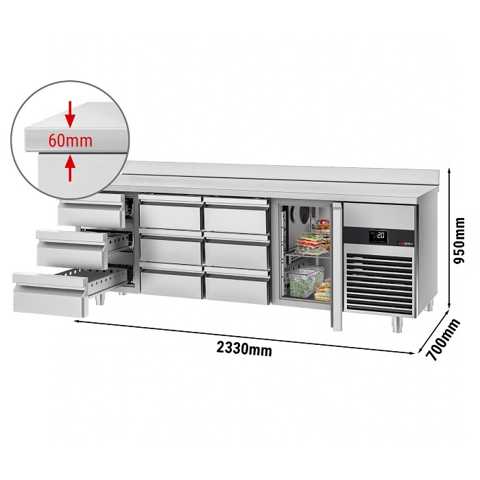 Холодильний стіл GGM Gastro KTF227AND-EF#1T#9S 0