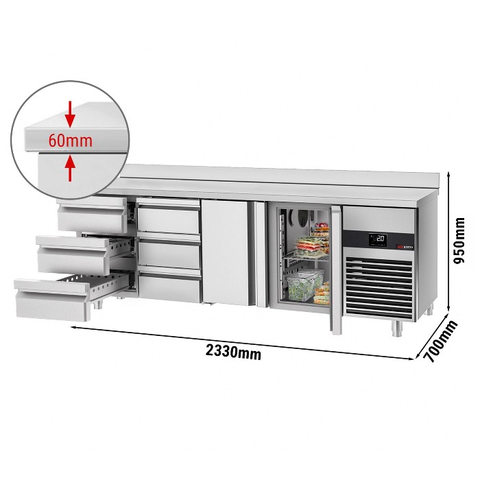 Холодильний стіл GGM Gastro KTF227AND-EF#2T#6S 0