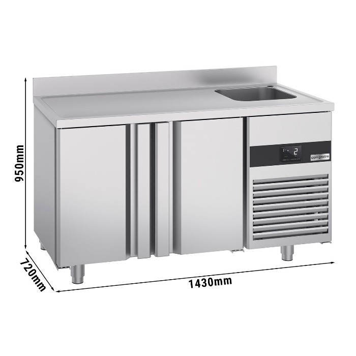 Холодильний стіл GGM Gastro KTF270BAR-EF 0