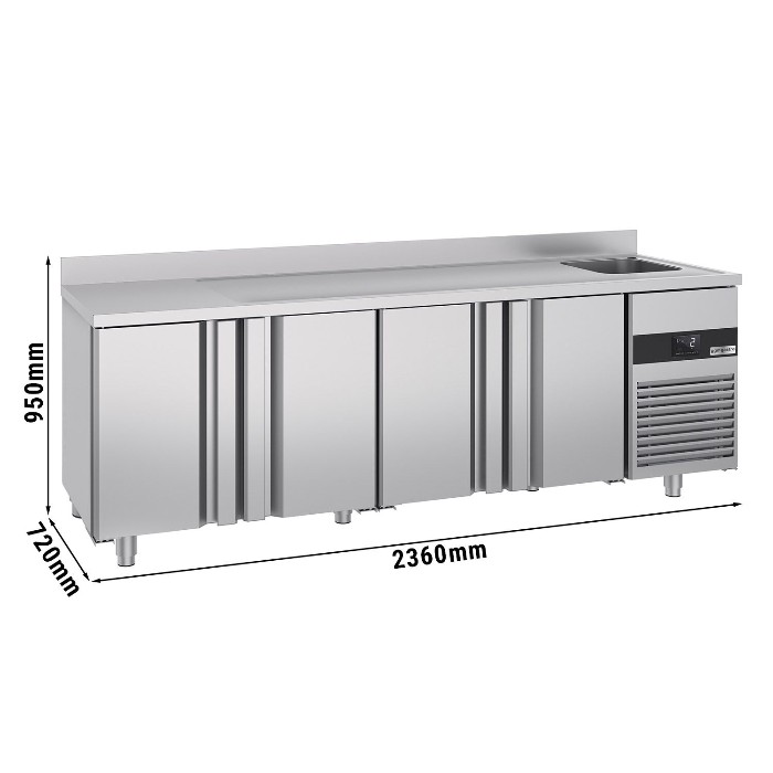 Холодильний стіл GGM Gastro KTF540BAR-EF 0