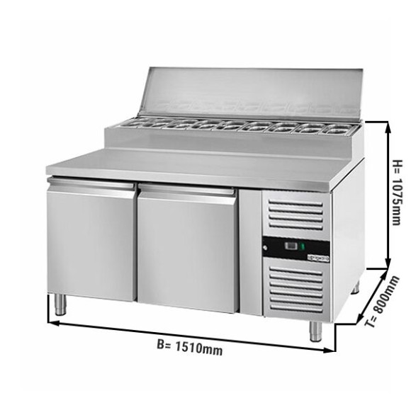 Холодильный стол саладетта GGM Gastro ZBG158ND 1