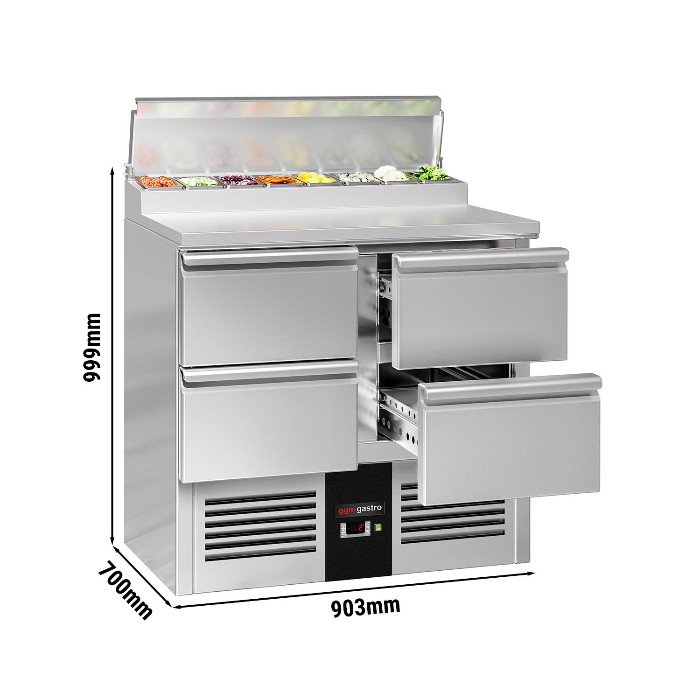 Холодильный стол саладетта PREMIUM GGM Gastro SAG97AND#2#SBG1212 2