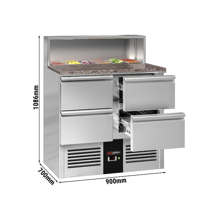 Холодильный стол саладетта PREMIUM GGM Gastro SAG97GND#2#SBG1212 1