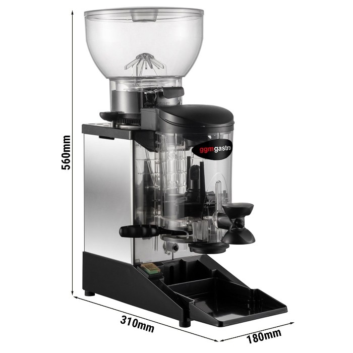 Кавомолка професійна нерж. сталь корпус-1 кг GGM Gastro MC1-INOX 0