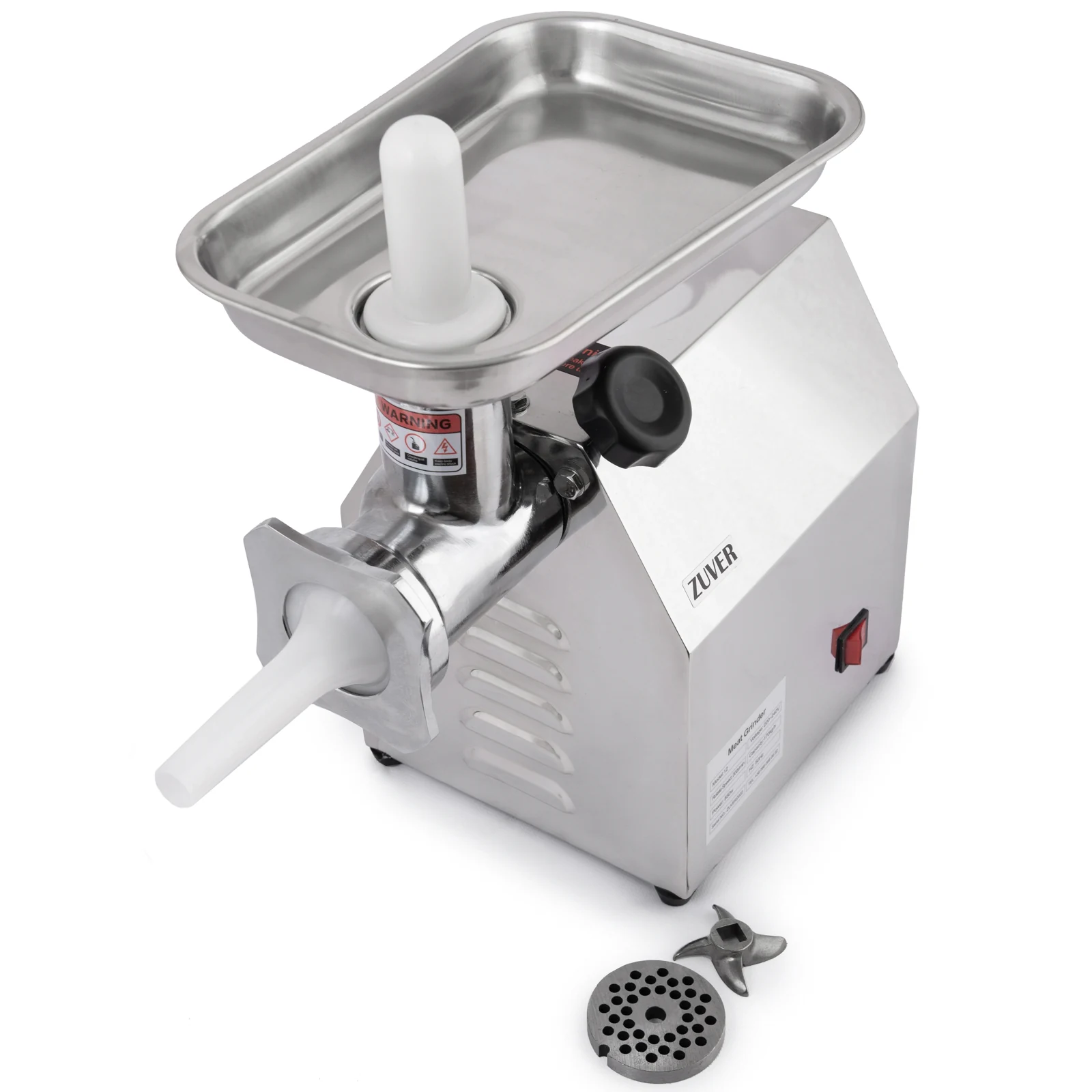 Мясорубка профессиональная ZUVER Grinder Profi Budget 850W мотор алюминий горловина из стали 0