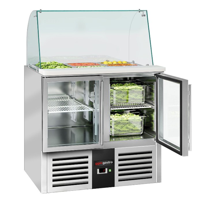 Саладетта зі скляною вітриною PREMIUM GGM Gastro SAG147DRG#GSG147 0