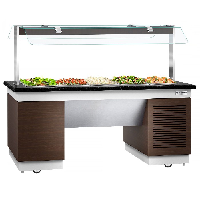 Салат-бар охлаждаемый  2,0 x 1,0 м - 5 х GN 1/1 GGM Gastro KPIN219 2