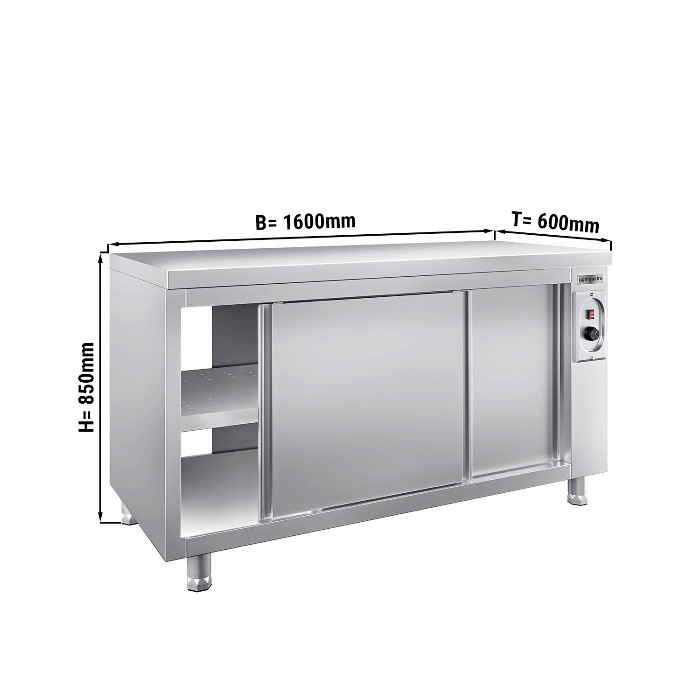 Стол тепловой PREMIUM  1,6 m GGM Gastro WDR166 0