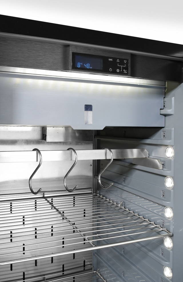 Шафа для дозрівання м'яса, HENDI, 352 л, 220-240V/170W, 695x760x(H)1720mm 204962 Hendi ABS (Acrylonitril-butadieen-styrene);Hardened glass;18/10 Stainless steel 8