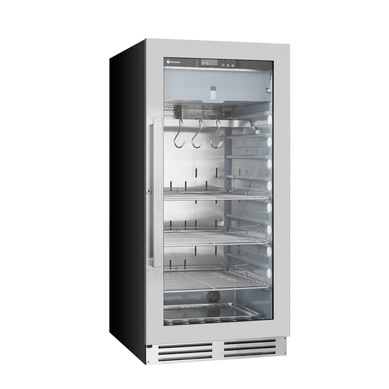 Шафа для дозрівання м'яса, HENDI, 233 л, 220-240V/170W, 595x760x(H)1270mm 221433 Hendi 18/10 Stainless steel;ABS (Acrylonitril-butadieen-styrene);Hardened glass 0