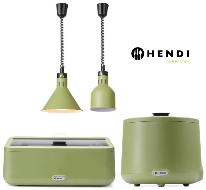 Цилиндрическая лампа для подогрева блюд с регулируемой высотой Hendi 273791 (зеленая) 2