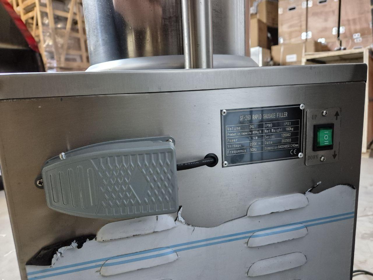 Шприц для ковбас гідравлічний Vektor SF260 (1100 W) 25літрів 7