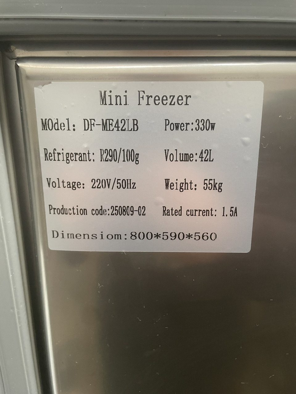 Шкаф шоковой заморозки шокер Vektor DF-ME42LB (3 противня ) (52L) 4