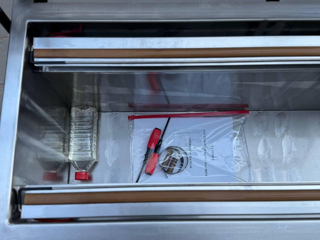 Вакуумный упаковщик напольный машина упаковочная вакууматор Vektor PM850(две запаечные планки 850 мм!) 4