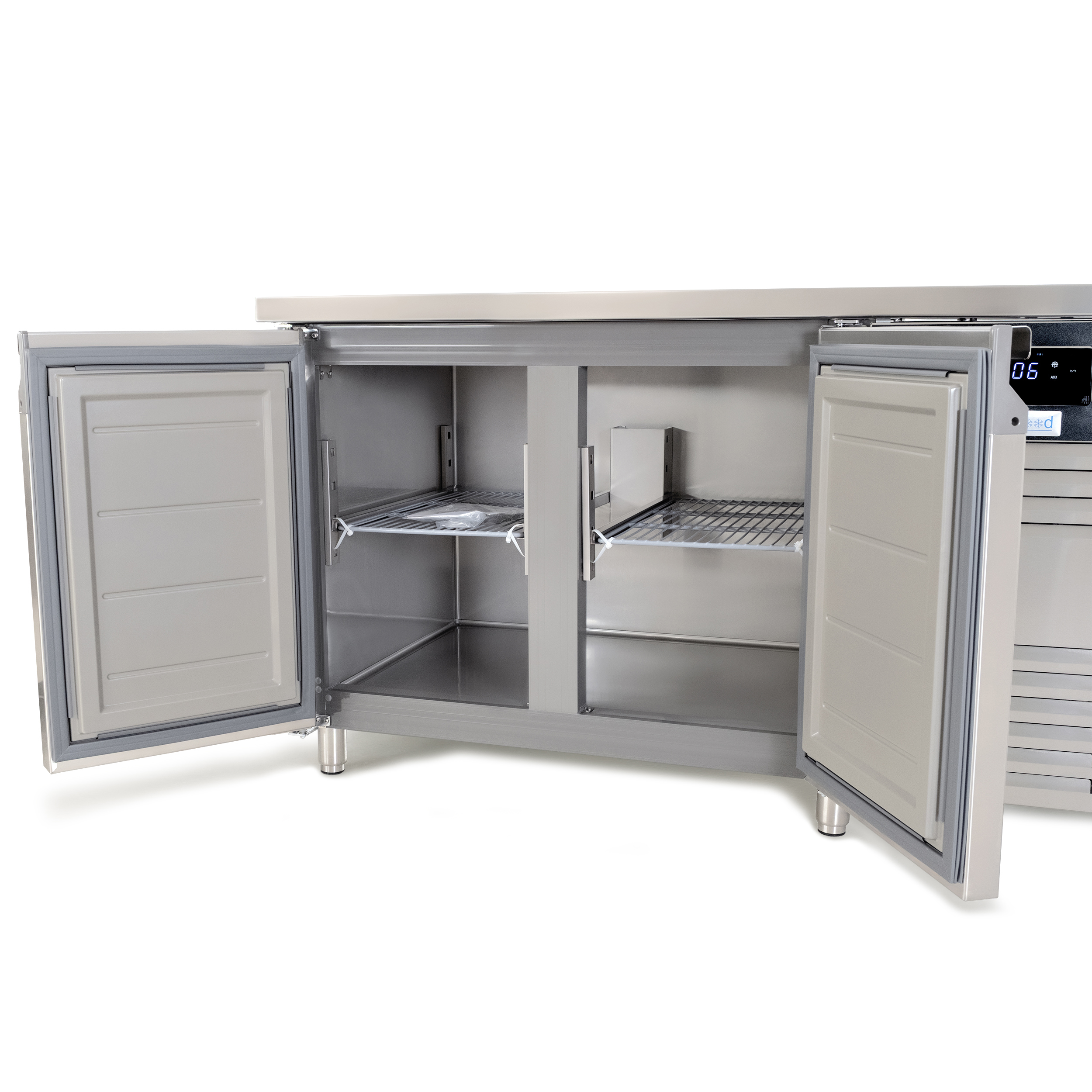 Стол холодильный двухдверный GoodFood GF-GN2100TNS-HC 0