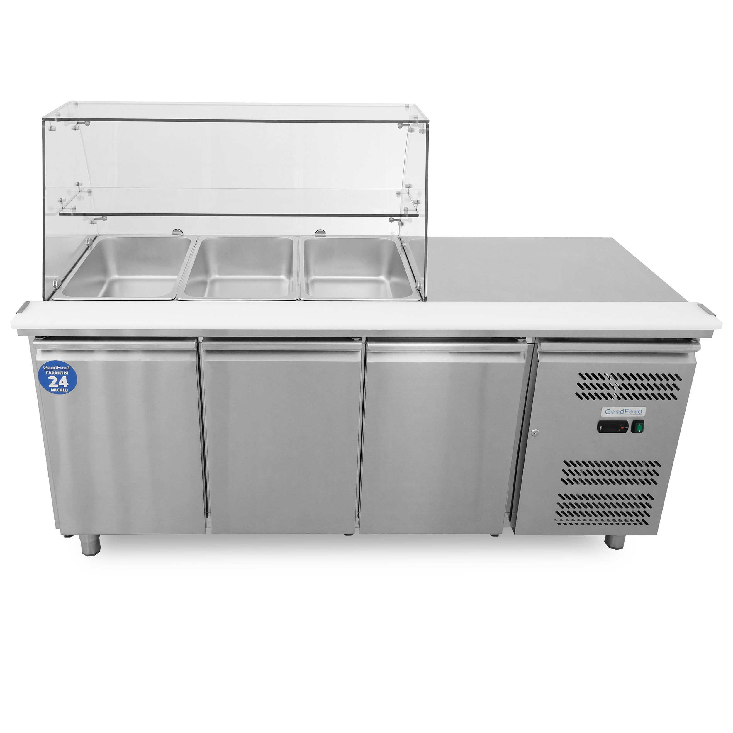 Стол холодильный GoodFood GF-GN3100SALGC-HC 0