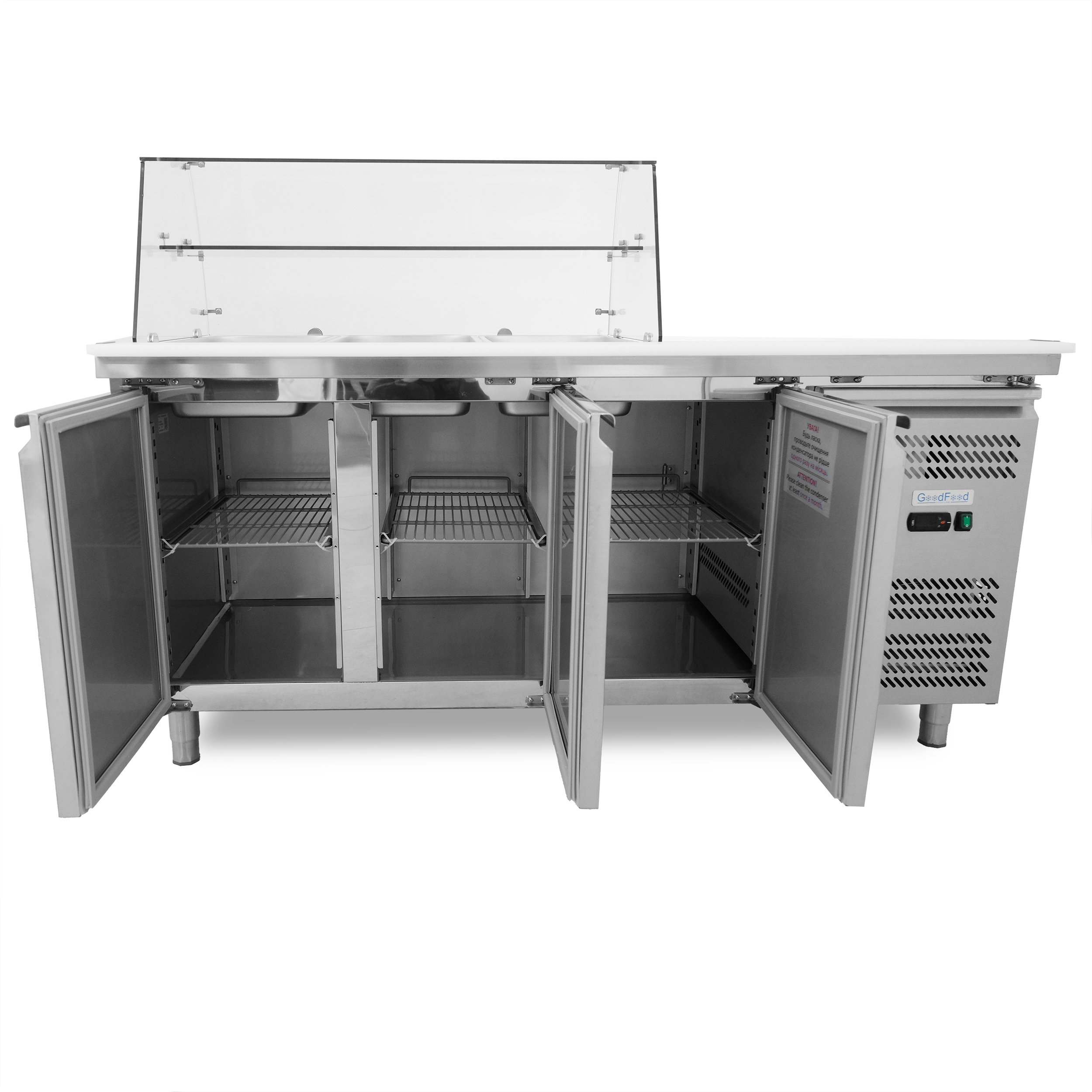 Стол холодильный GoodFood GF-GN3100SALGC-HC 1