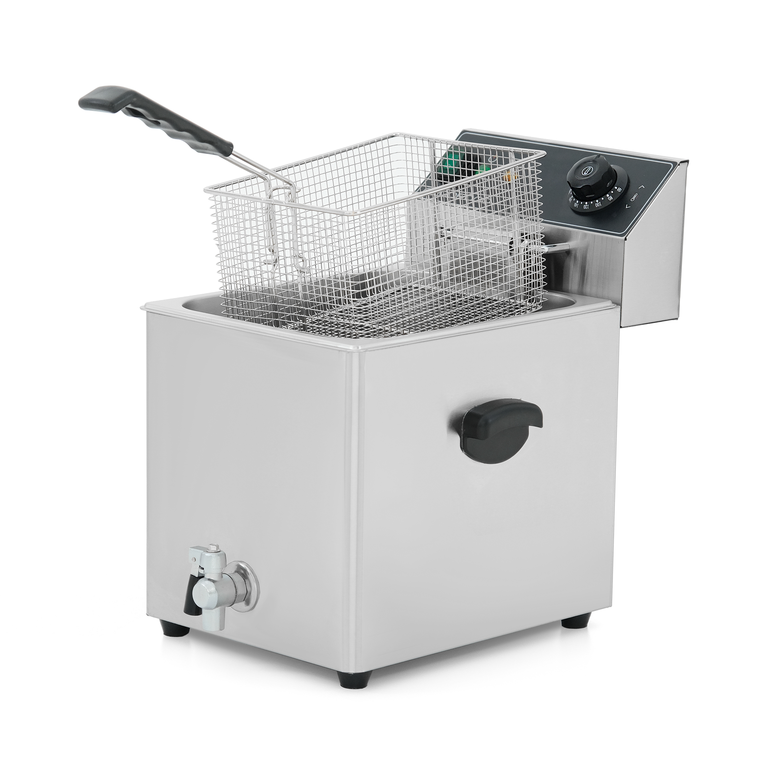 Фритюрница электрическая GoodFood EF8T BLACK с краном 1