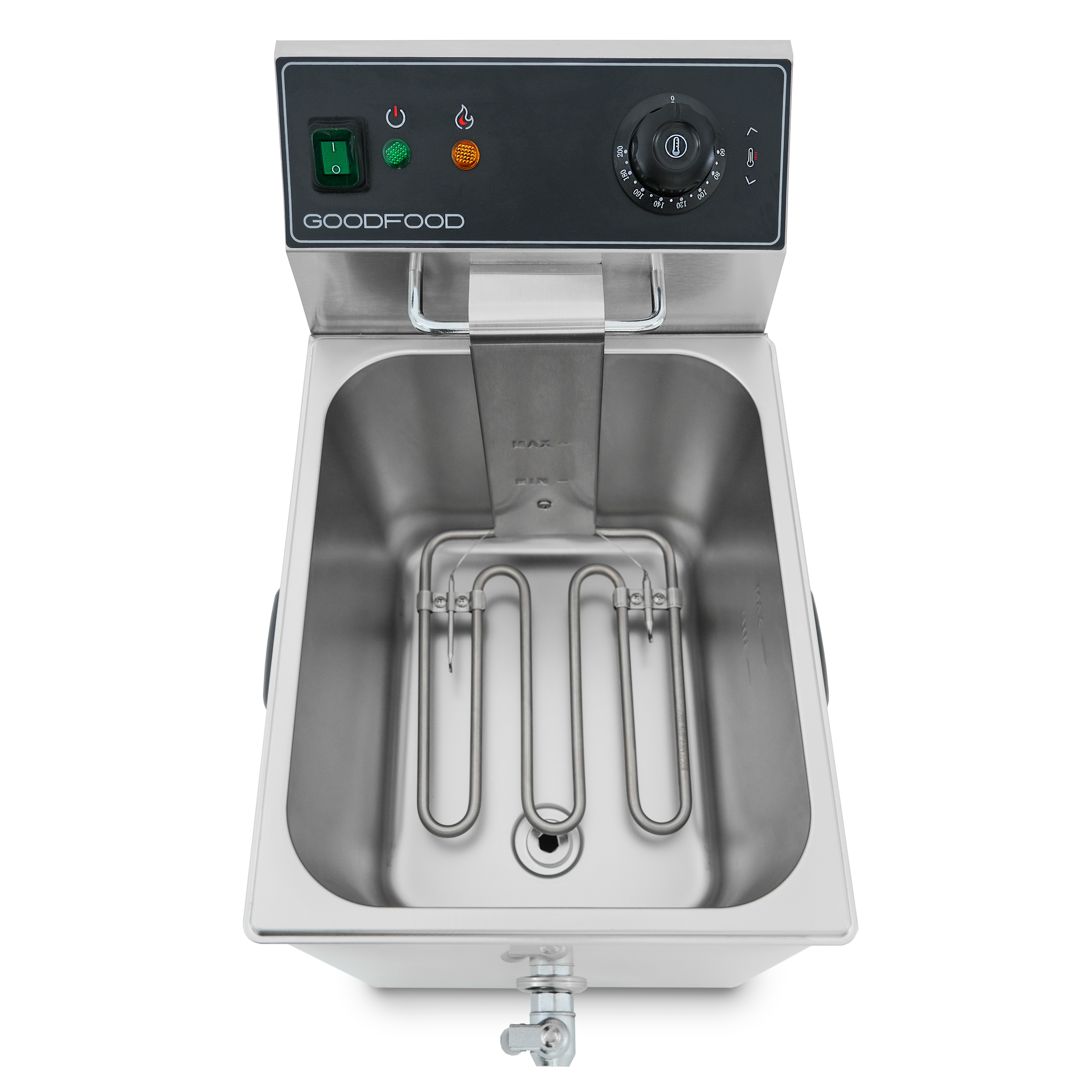 Фритюрница электрическая GoodFood EF8T BLACK с краном 2