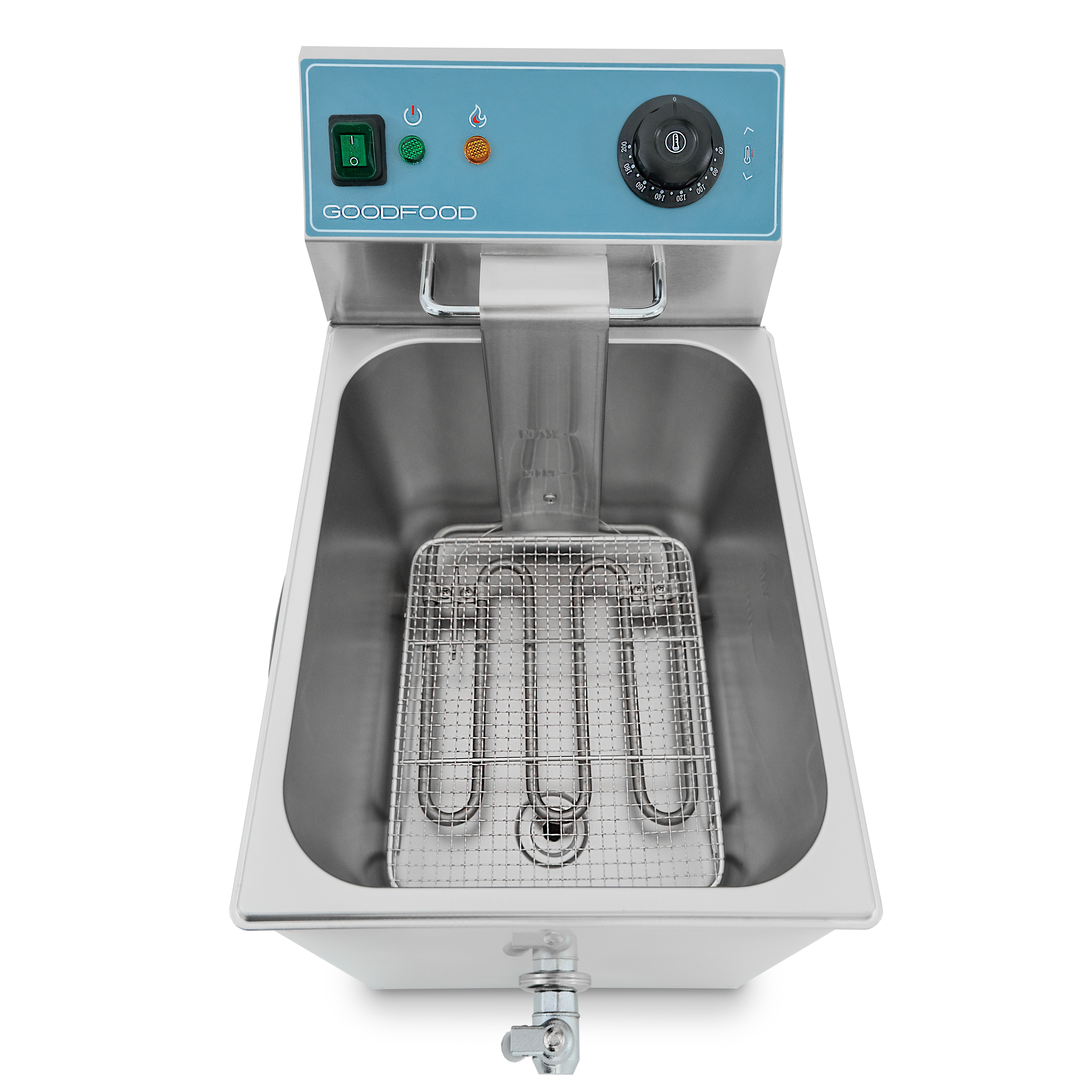Фритюрница электрическая GoodFood EF8T BLUE с краном 2
