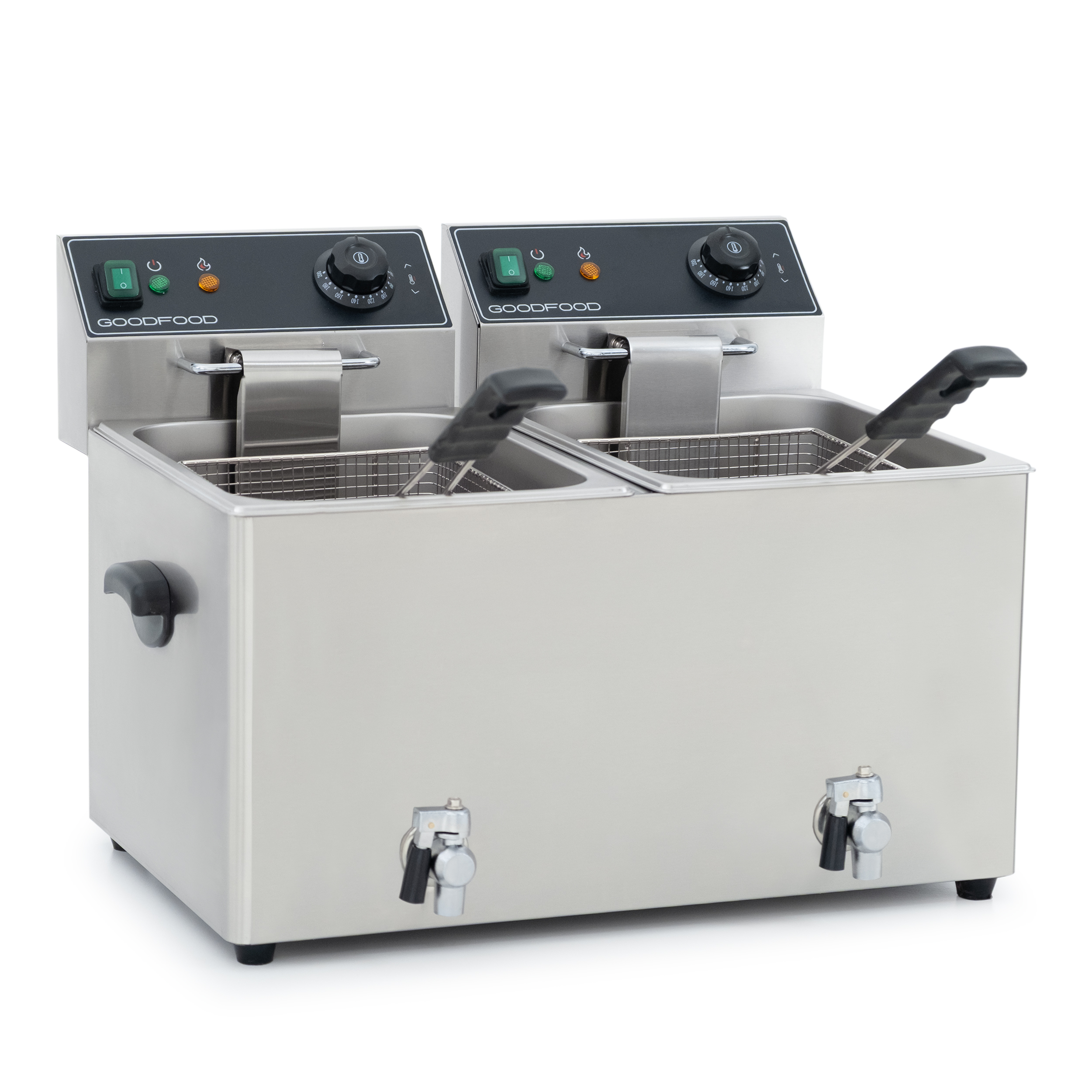 Фритюрница электрическая GoodFood EF88T BLACK с краном 0