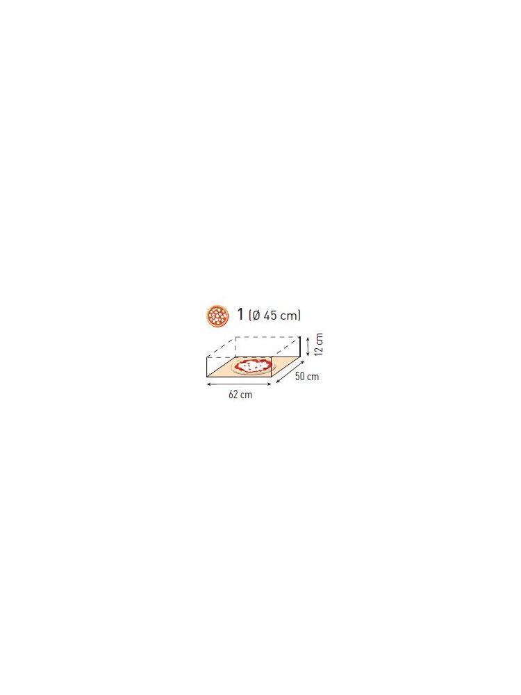 Печь для пиццы Basic 1/50 VETRO 915x690x(H)355 мм, 400В/5000Вт 0