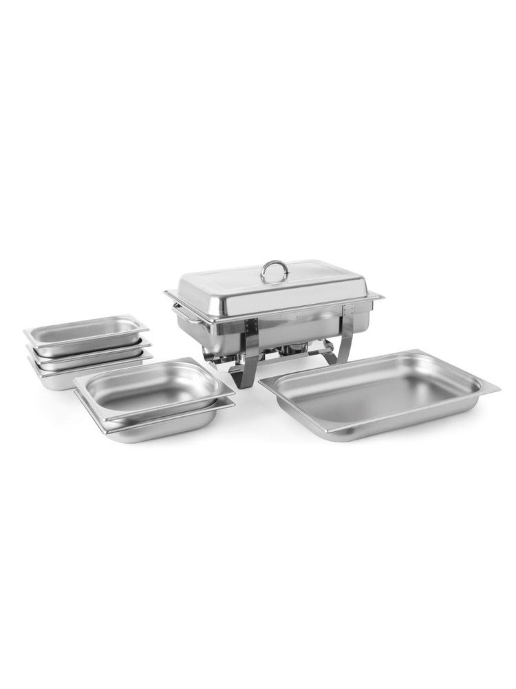 Марміт настільний GN 1/1 - набір, 585x385x(H)315 мм 471050 Hendi Stainless steel;18/0 Stainless steel 0