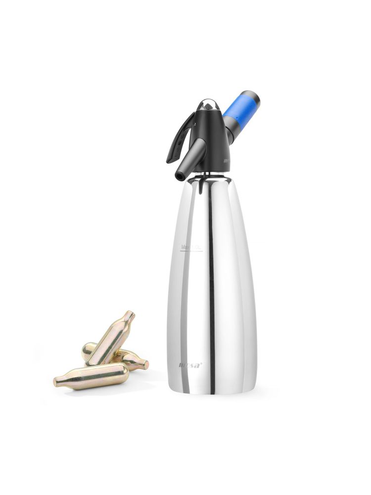 Сифон для газування води, 1 л 588574 Hendi Stainless steel 0