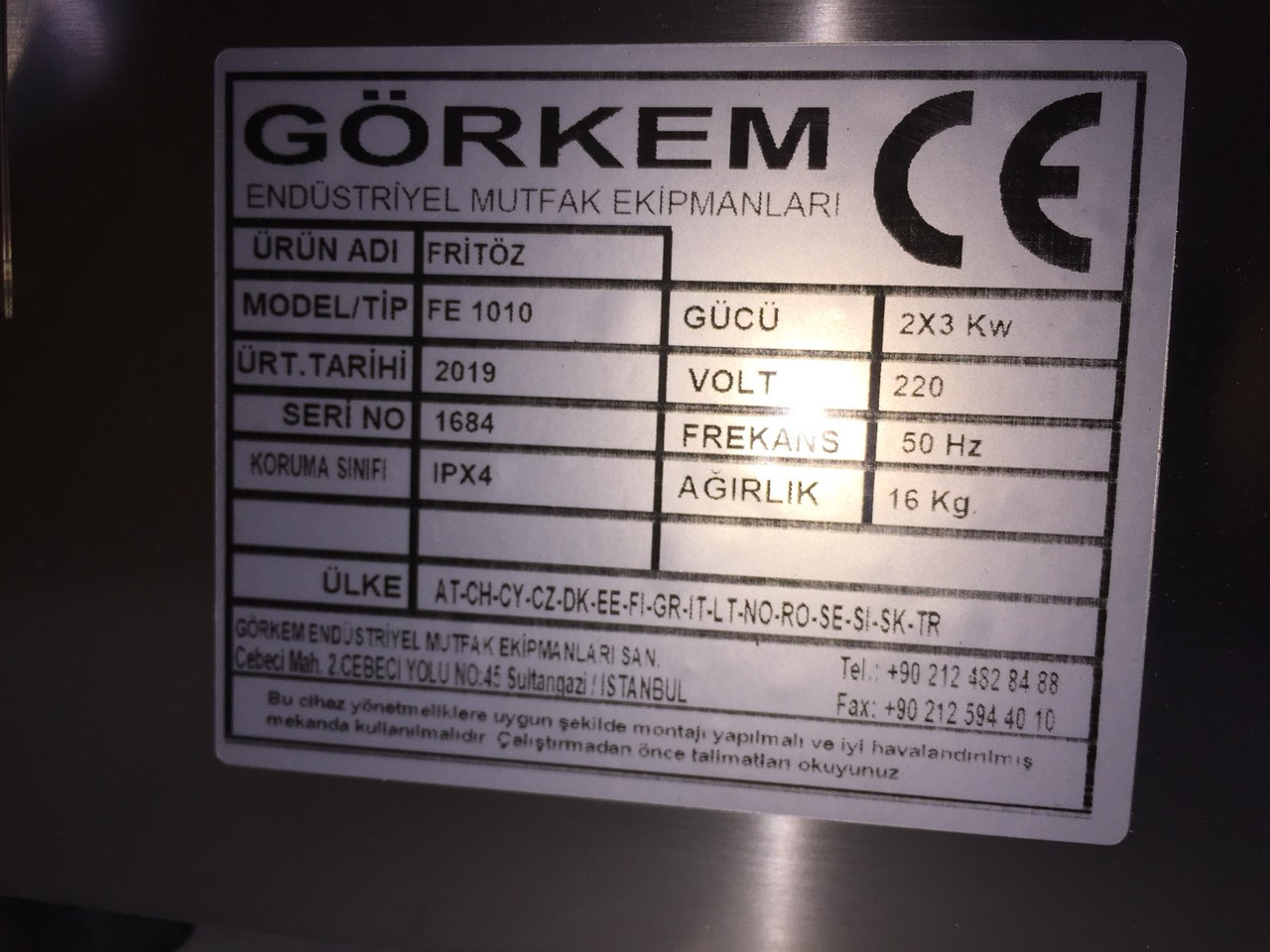 Фритюрница электро фритюр двойной Görkem FE 1010 (10+10 литров) 3