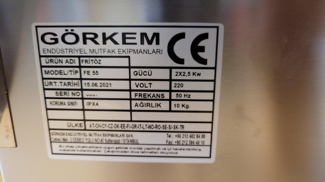 Фритюрница электро фритюр двойной Görkem FE 55 (5+5 литров) 4