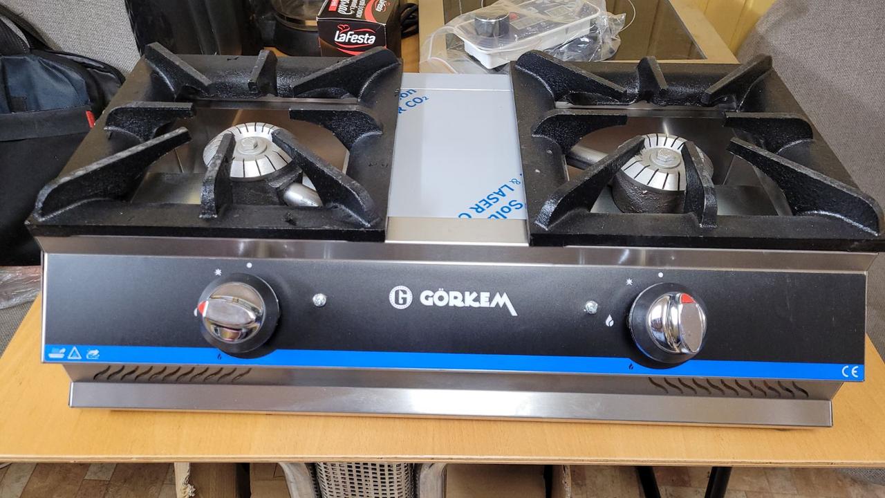 Плита газова настільна 2-х конфоркова Görkem GO 20 (конфорка 200х200) 0