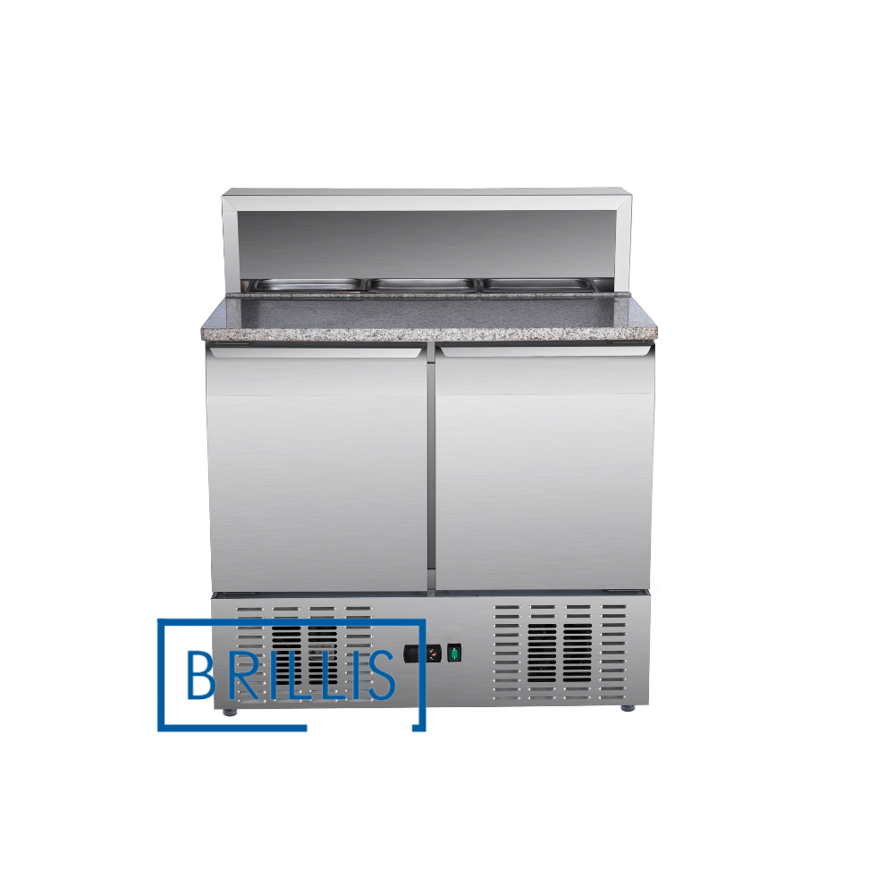 Стол холодильный для пиццы двухдверный BRILLIS PS900 0