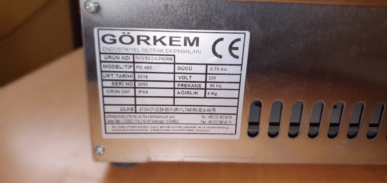 Мармит настольный для картофеля-фри ультрафиолет Görkem PD470 1