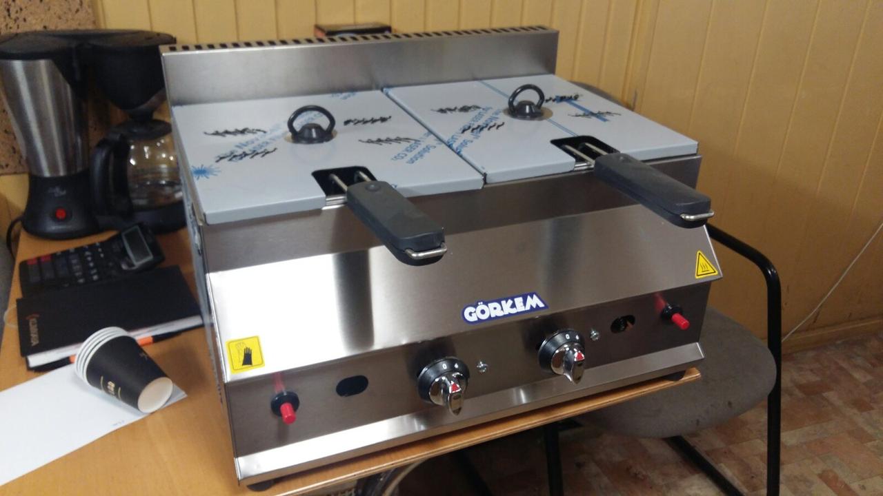 Фритюрница фритюр газовая двойная Görkem 313 B 2
