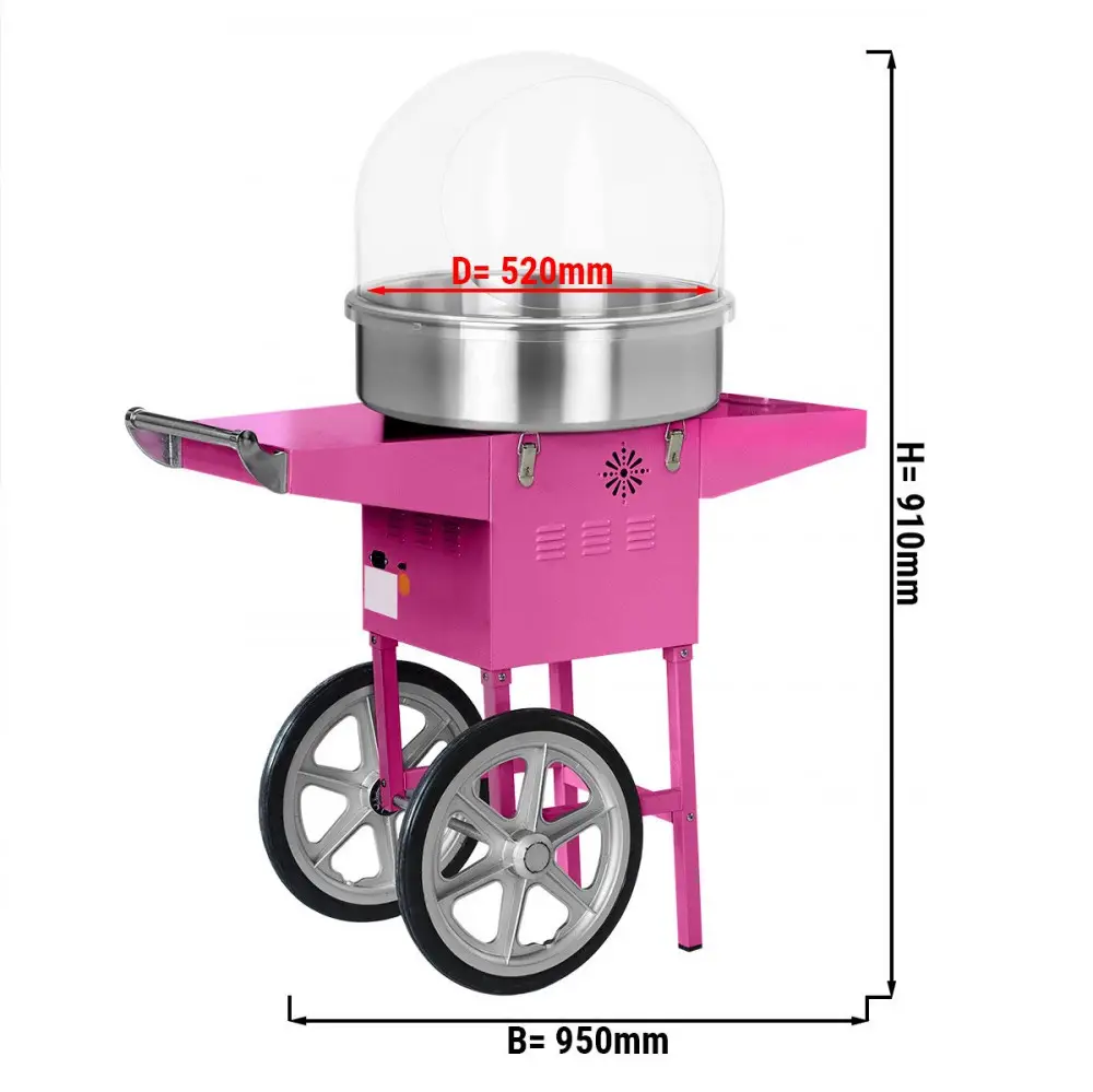 Апарат для приготовления сладкой ваты GGM Gastro ZWET52 с тележкой 0