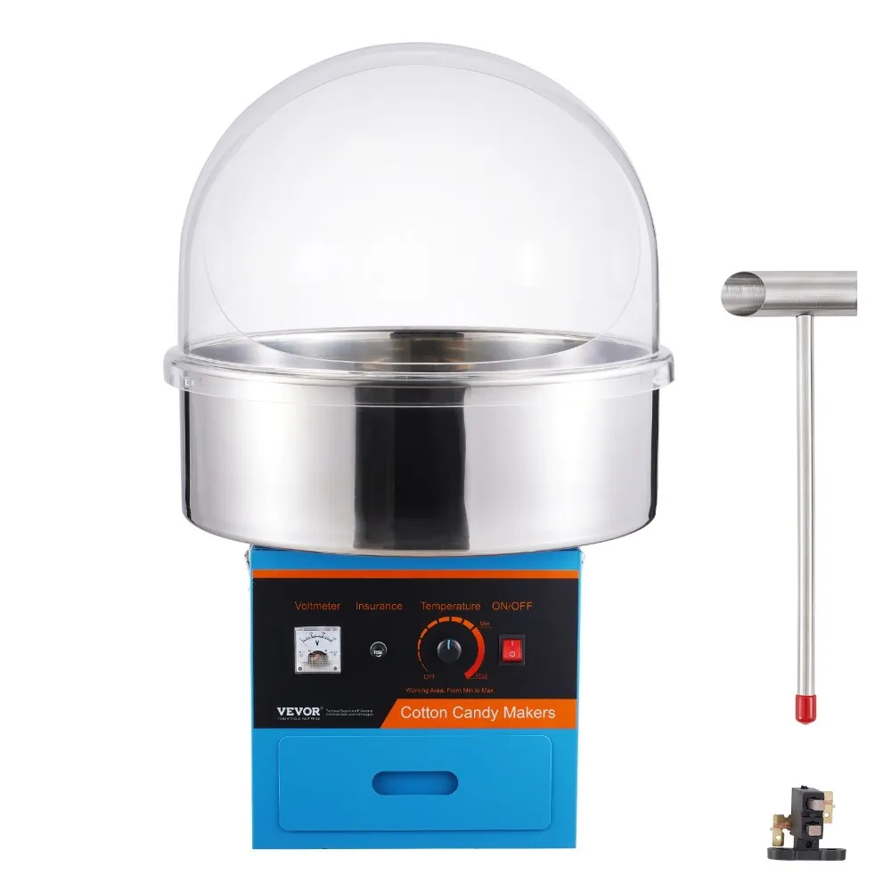 Аппарат для сладкой ваты VEVOR Cotton Candy Machine Kids Blue 1000W 0