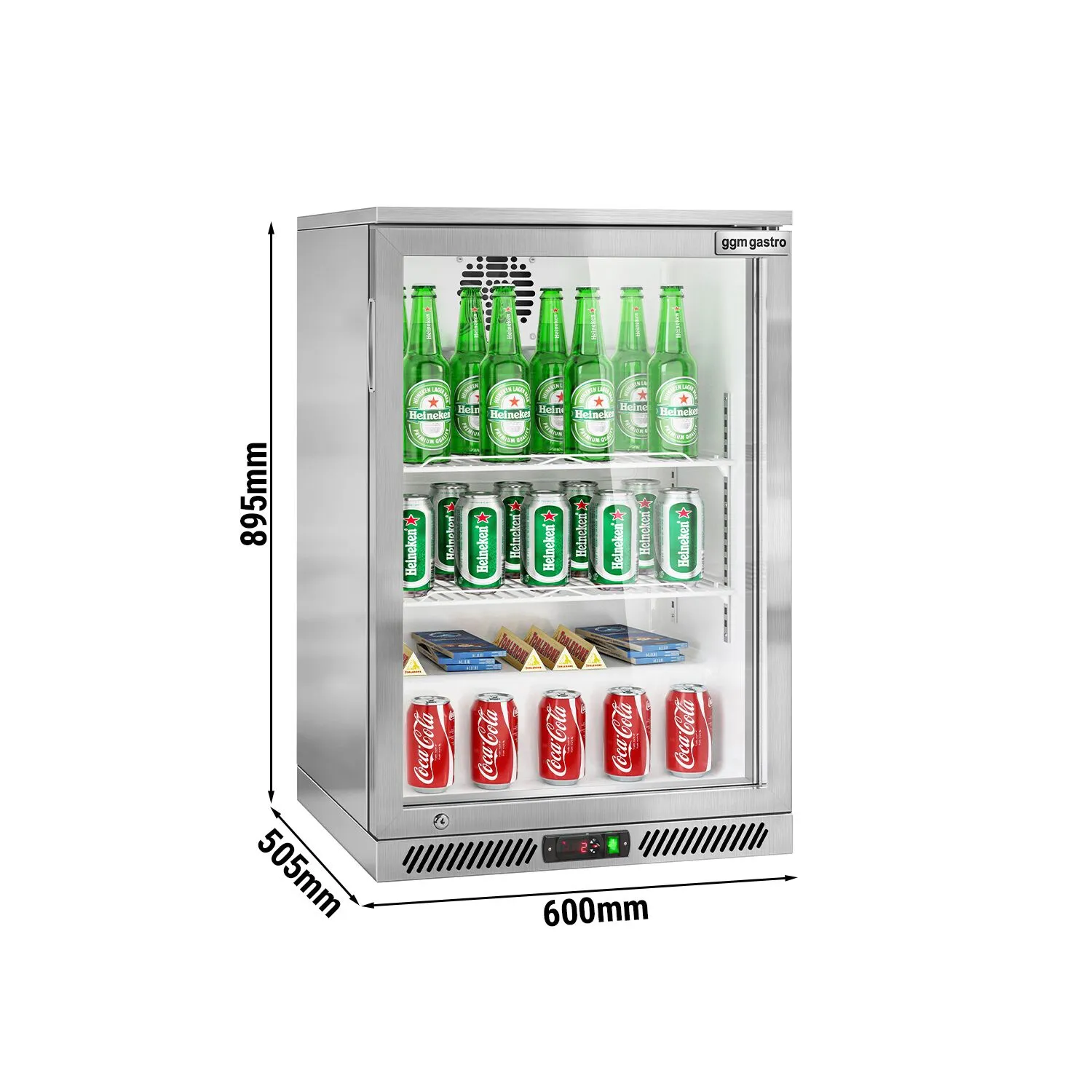 Барний холодильник для напоїв GGM-Gastro BKG605EN 0