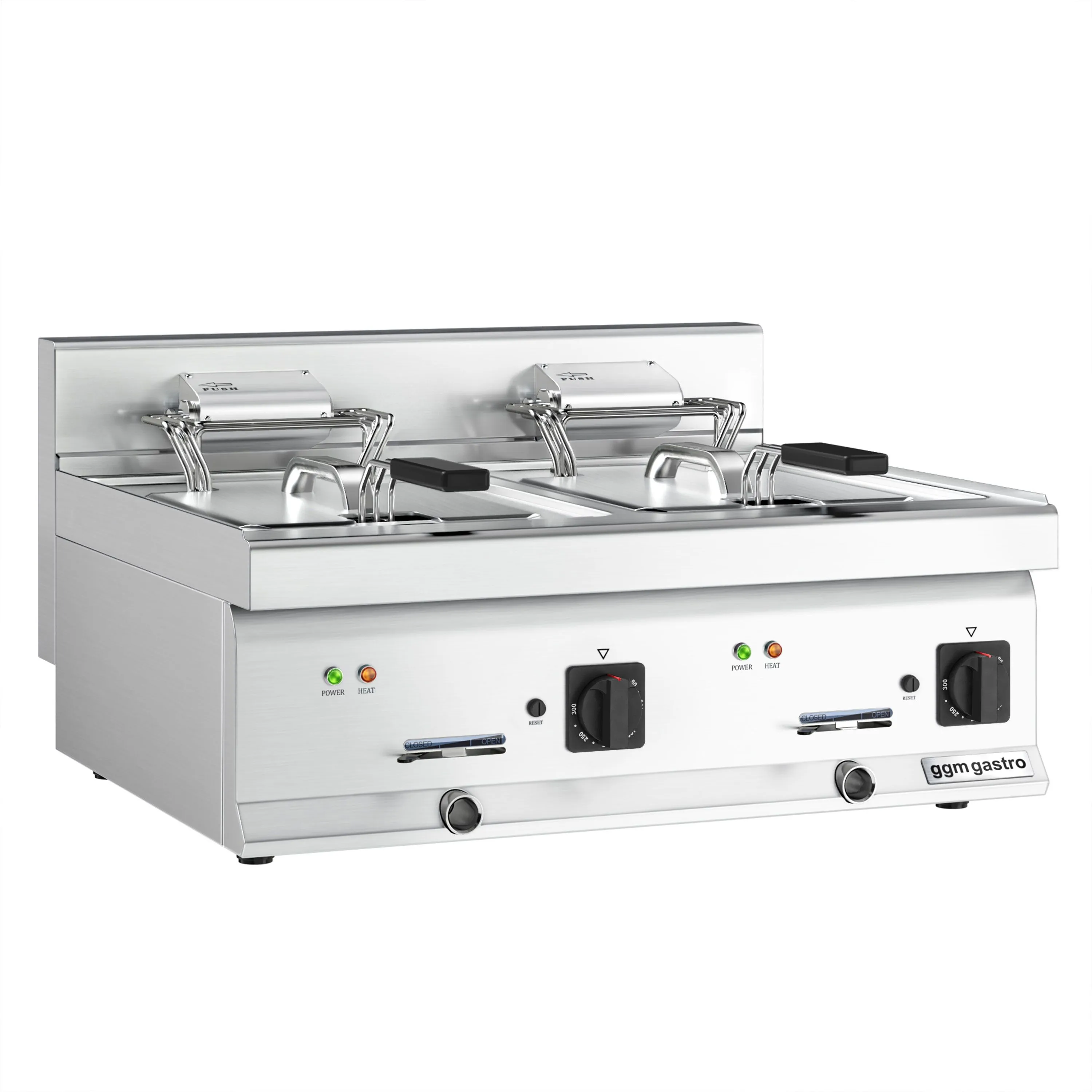 Електрична фритюрниця 10+10 л (18 кВт) GGM Gastro EFK800-END 0