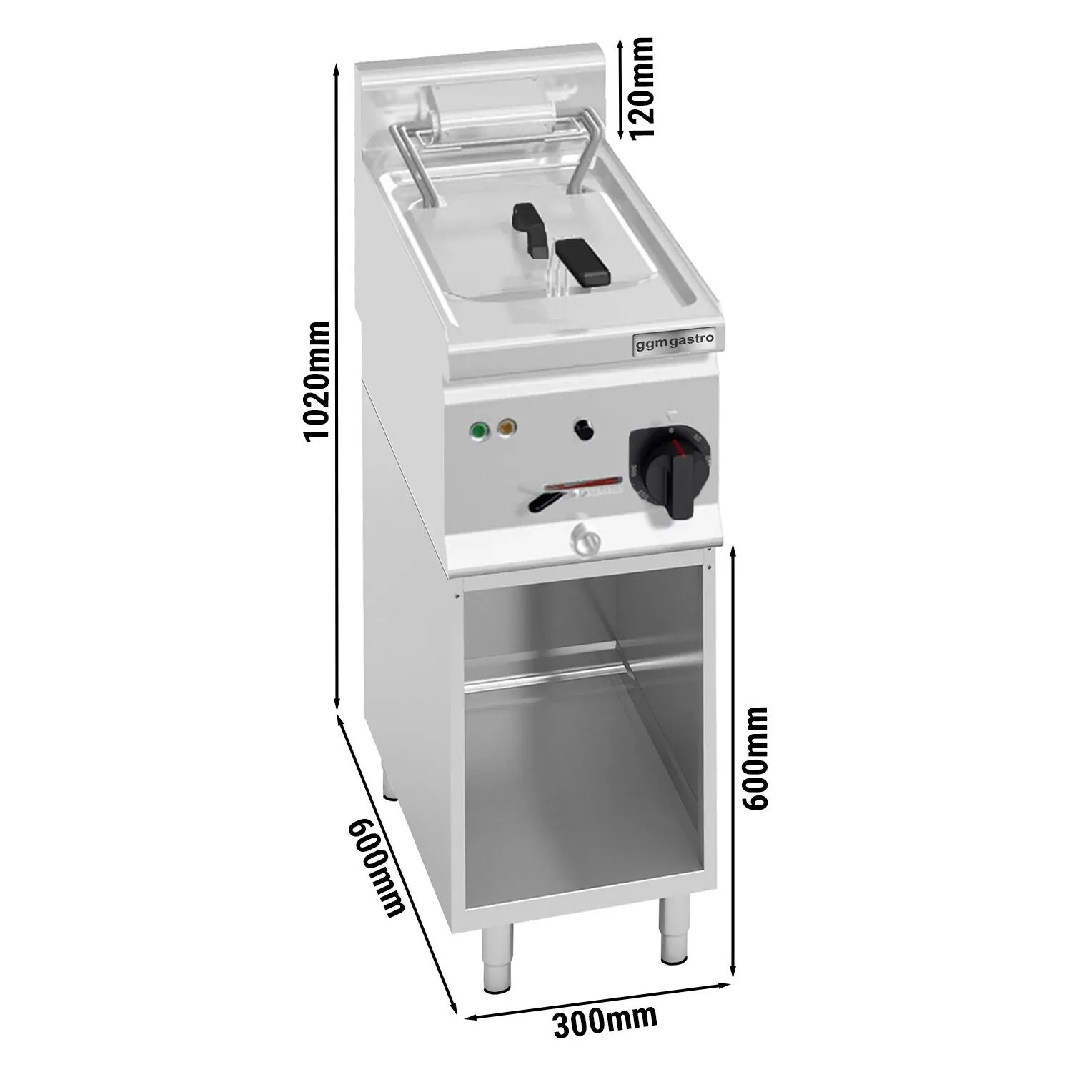 Електрична фритюрниця 10 л (9 кВт) GGM Gastro EFB363H-10#SET 0