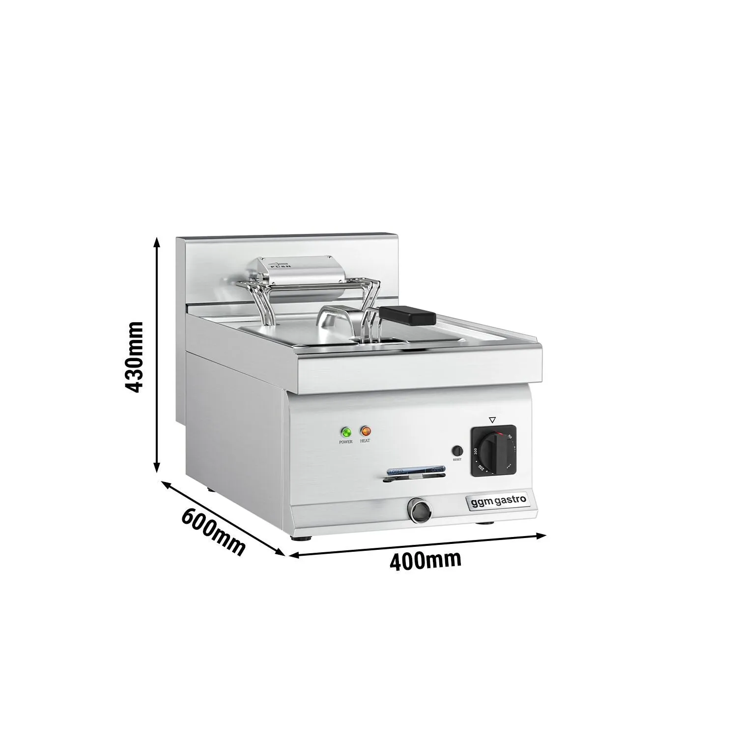 Електрична фритюрниця 10 л GGM Gastro EFK46-END 0