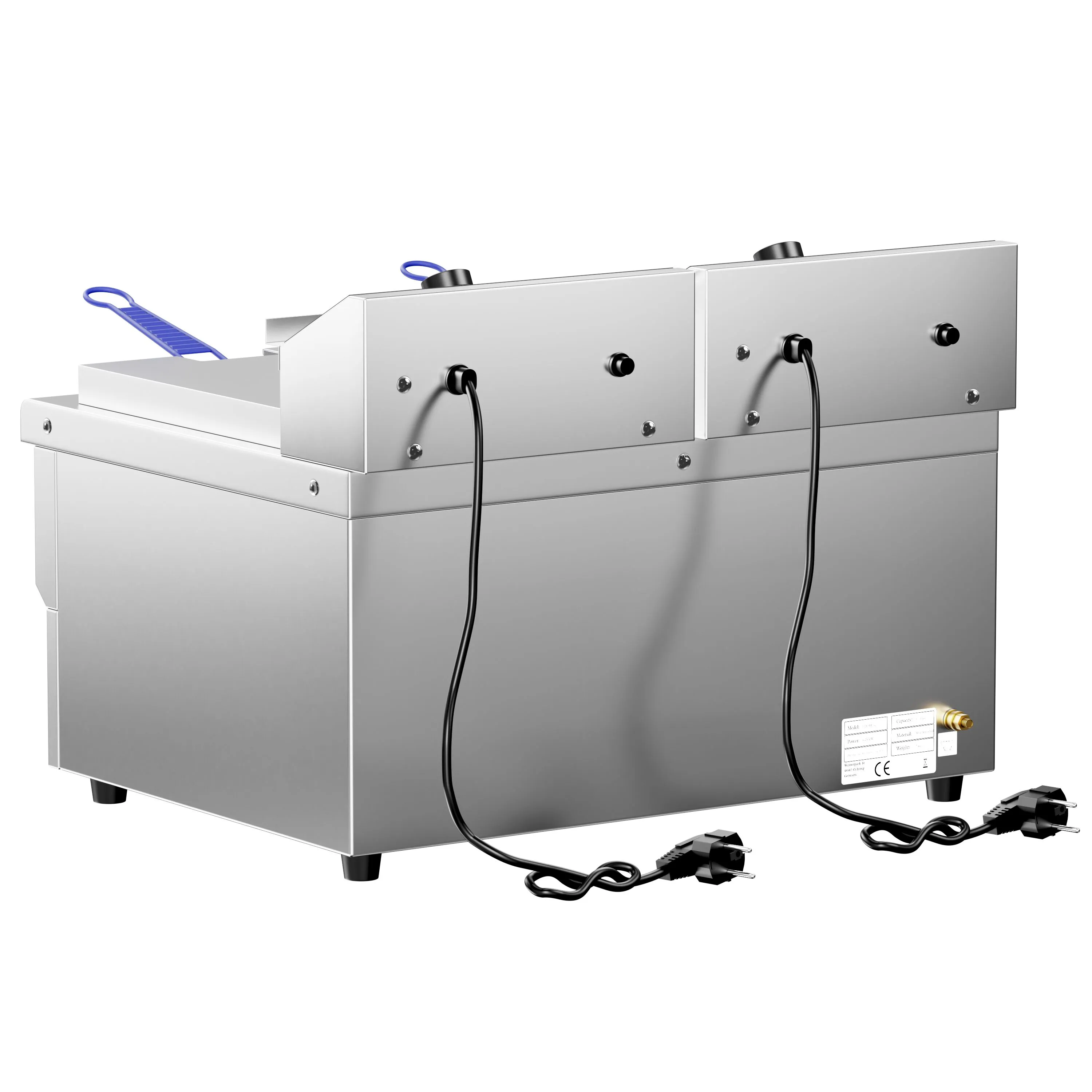 Электрическая фритюрница 12+12 л GGM Gastro EFK644-12+12N 1