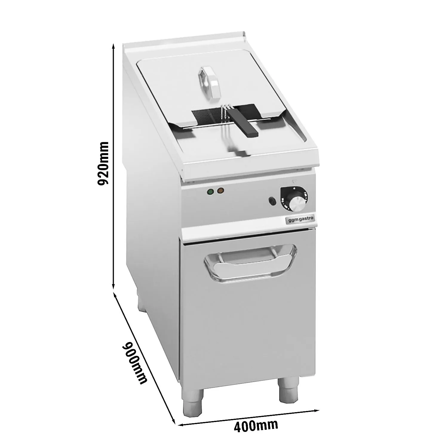 Электрическая фритюрница 22 л (22 кВт) GGM Gastro EFB499-22 0