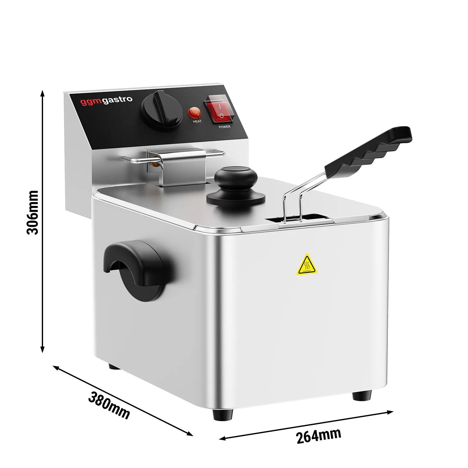 Електрична фритюрниця 4 л GGM Gastro EFH4 0