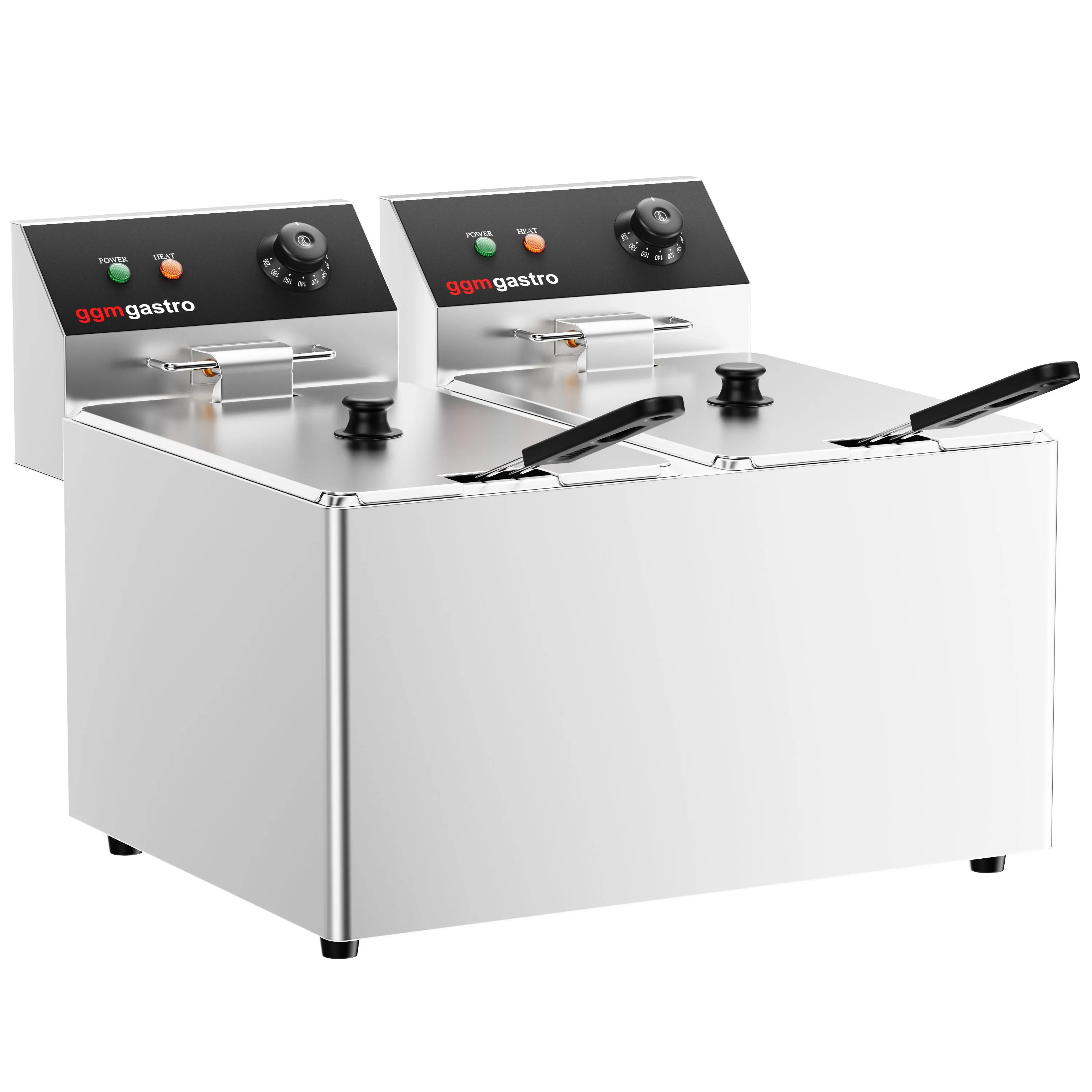 Электрическая фритюрница 8+8 л GGM Gastro EFK643-8+8N 1