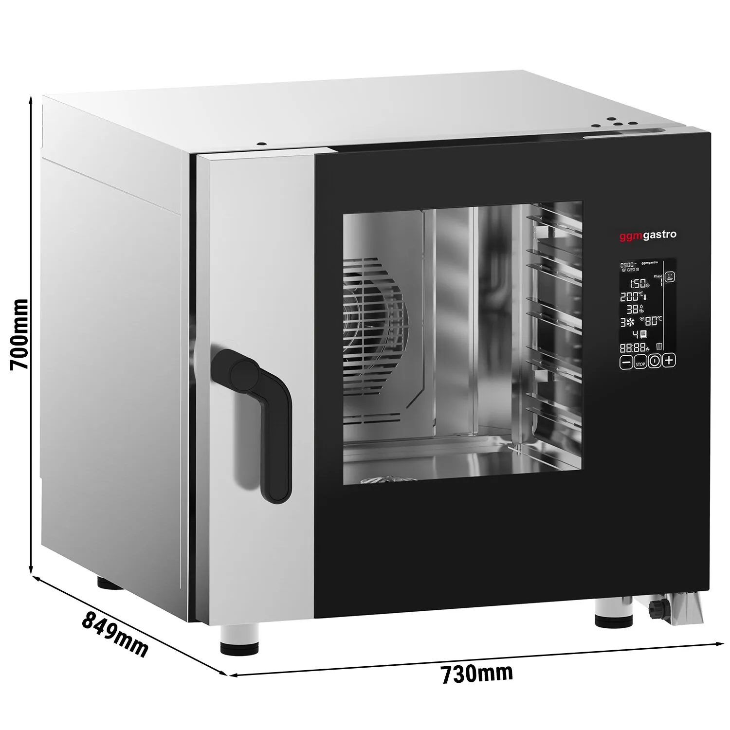 Електричний-комбінований пароконвектомат GGM-Gastro KDDTE511SCN 0