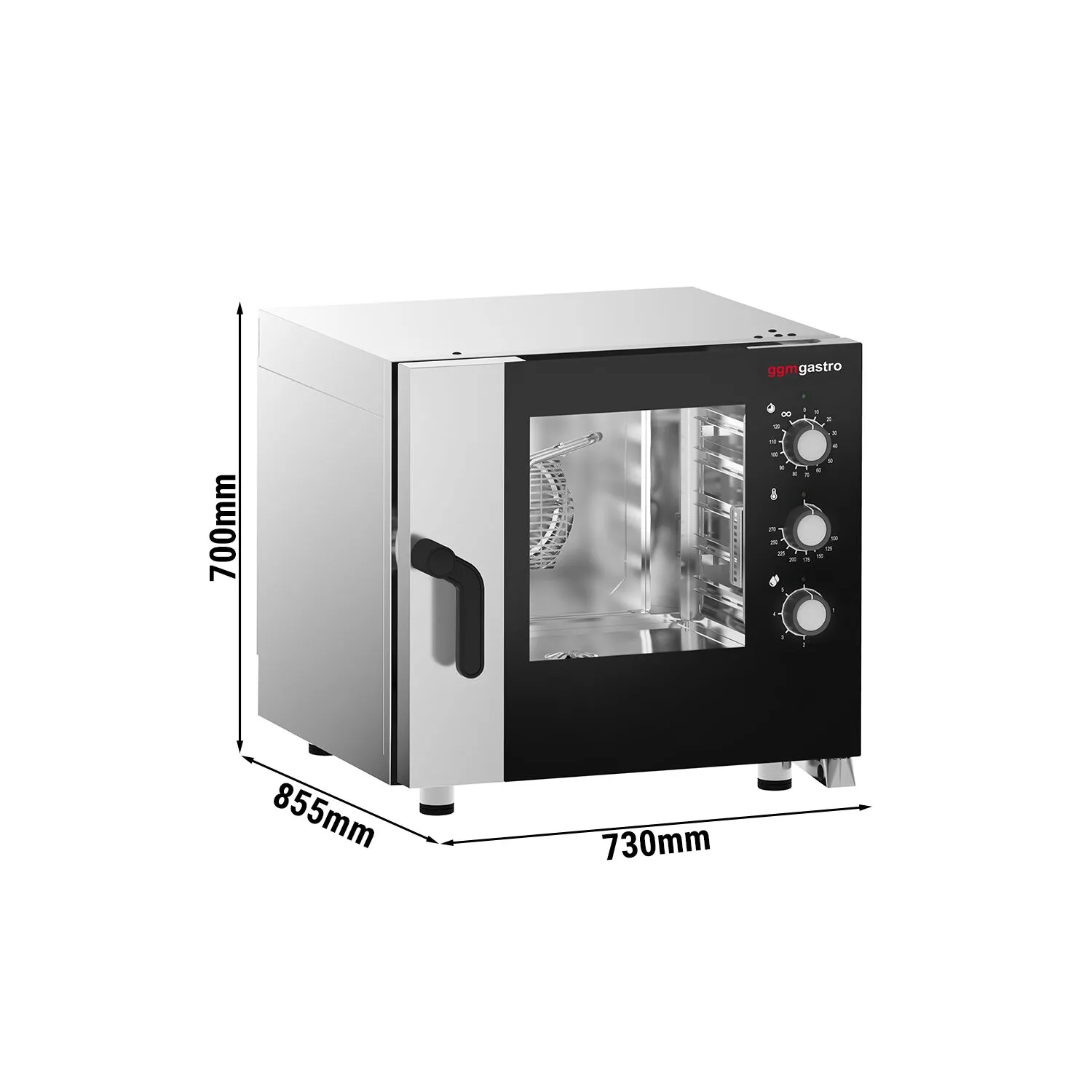 Електричний-комбінований пароконвектомат GGM-Gastro KDMTE511N 0
