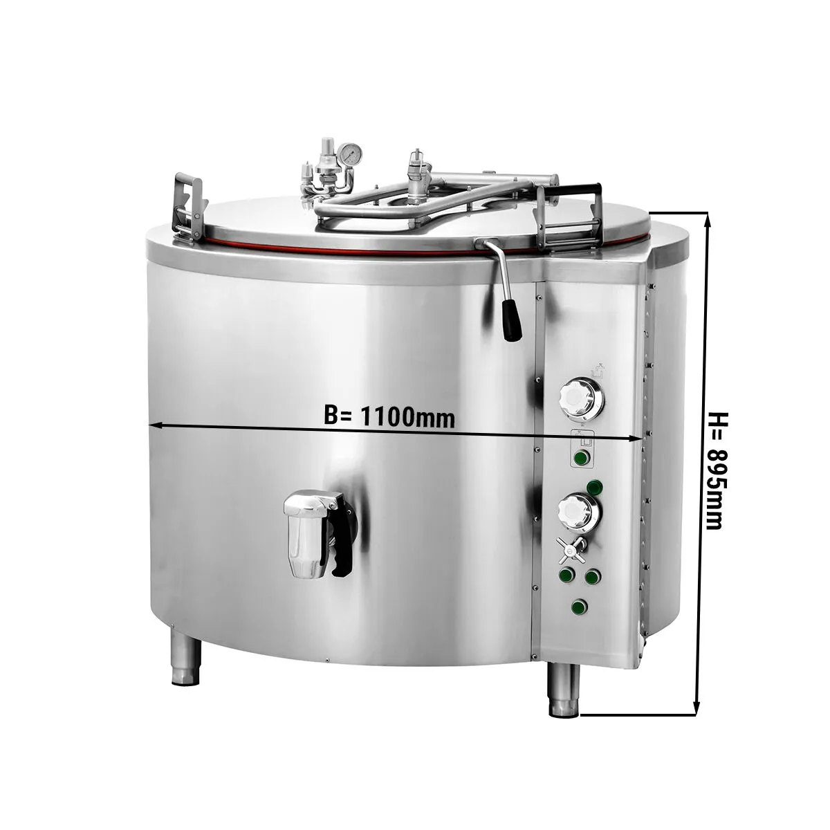 Електричний харчоварильний котел GGM-Gastro KKEOZ300 0