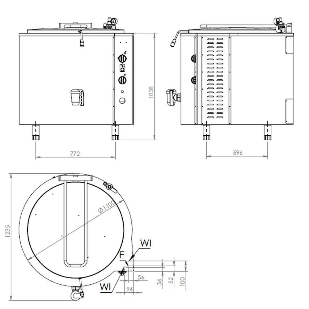 Електричний харчоварильний котел GGM-Gastro KKEOZ400 2